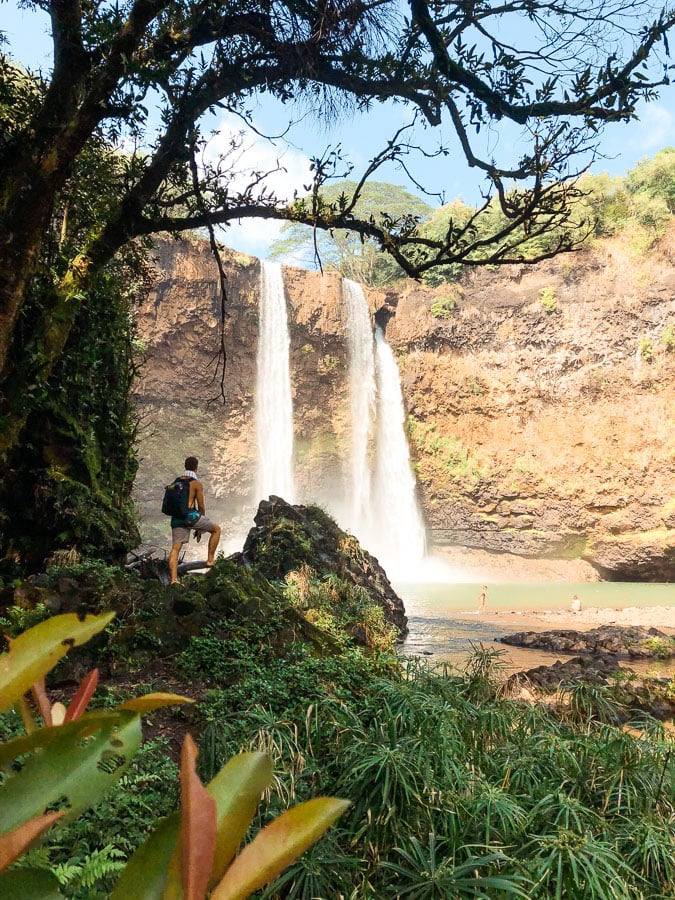 wailua falls, wailua falls hike, wailua falls kauai, wailua waterfall, wailua falls  jump, wailua falls swimming, wailua falls trail, wailua falls directions, wailua falls hawaii, can you swim in wailua falls, wailua falls height, wailua falls kauai hike, easy waterfall hike, wailua waterfall kauai, wailua falls kauai, wailua falls hi, wailua falls map, things to do in wailua kauai, hiking down to wailua falls,